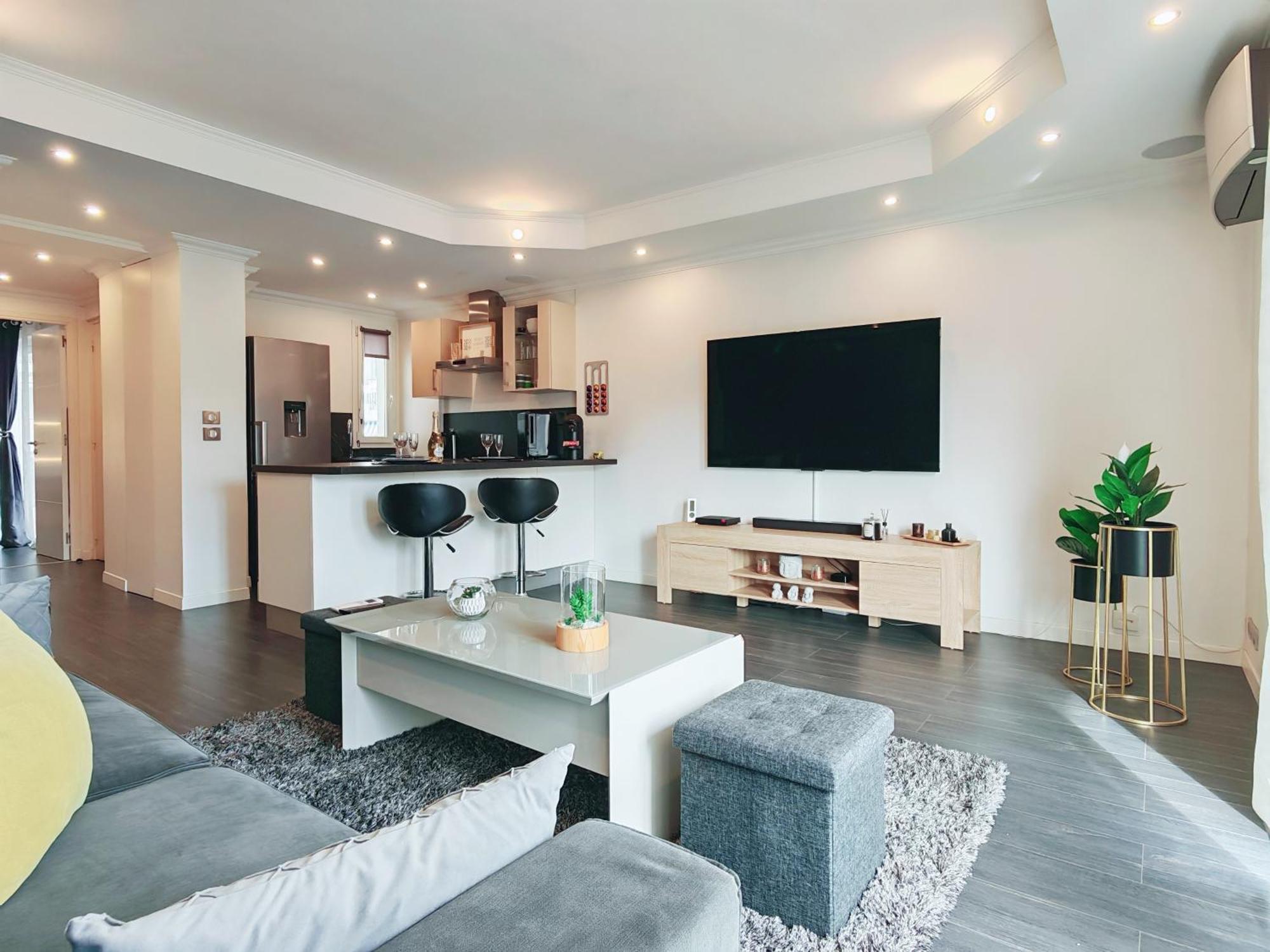 Magnifique Appartement Le Cannet,Cannes, Parking, Wifi Exterior foto